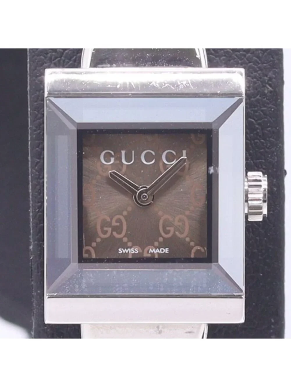Gucci 128.5 Quartz Bangle Watch Brown Dial
